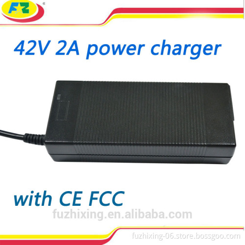 36v lithium battery charger 42v 2a for two wheels self balancing scooter